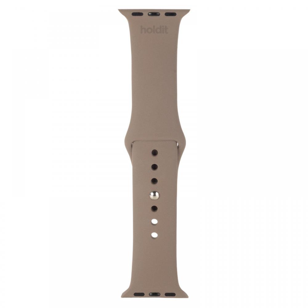 holdit holdit Armband Silikon Apple Watch 38/40/41 mm Mocha Brown - Teknikhallen.se