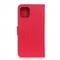  iPhone 12 Pro Max - Litchi Lder Fodral - Rd - Teknikhallen.se