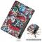  Galaxy Tab S9 FE Plus Fodral Tri-Fold Lder Graffiti - Teknikhallen.se