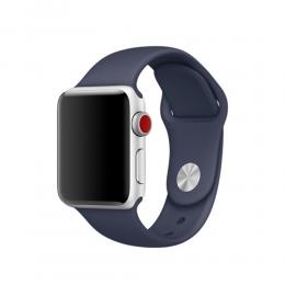  Silikon Armband Apple Watch 42/44/45/49 mm Navy Blue (M/L) - Teknikhallen.se