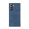  Samsung Galaxy S21 FE Fodral Skin Touch Flip Bl - Teknikhallen.se