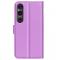  Sony Xperia 1 VI Fodral Litchi Lder Lila - Teknikhallen.se