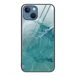  iPhone 14 Plus Skal Marmor Härdat Glas Green Ocean - Teknikhallen.se