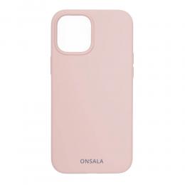Onsala ONSALA iPhone 12 / 12 Pro Mobilskal Silikon Sand Pink - Teknikhallen.se