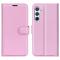  Samsung Galaxy A54 5G Fodral Litchi Lder Ljus Rosa - Teknikhallen.se