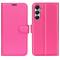  Samsung Galaxy A05s 4G Fodral Litchi Lder Rosa - Teknikhallen.se