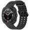  Galaxy Watch Ultra 47 mm Armband Wave Design Svart - Teknikhallen.se