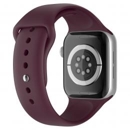 ColorPop Apple Watch 38/40/41 mm Silikon Armband (M/L) Vinröd - Teknikhallen.se