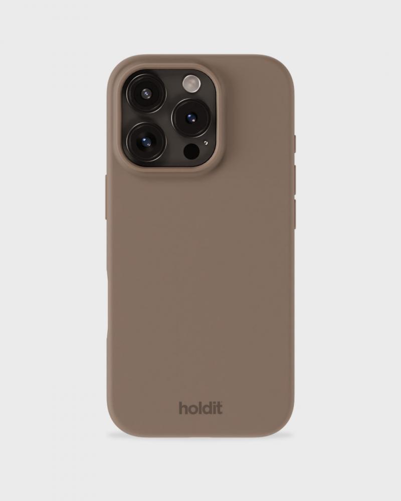 holdit holdit iPhone 16 Pro Skal Silikon Mocha Brown - Teknikhallen.se