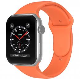 ColorPop Apple Watch 38/40/41 mm Silikon Armband (S/M) Orange - Teknikhallen.se