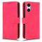  Sony Xperia 10 VI Fodral Skin Touch Lder Fodral Rosa - Teknikhallen.se