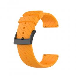  Suunto Silikon Armband Twill Textur (24mm) Gul - Teknikhallen.se