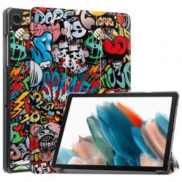  Samsung Galaxy Tab A9 Plus Fodral Tri-Fold Graffiti - Teknikhallen.se