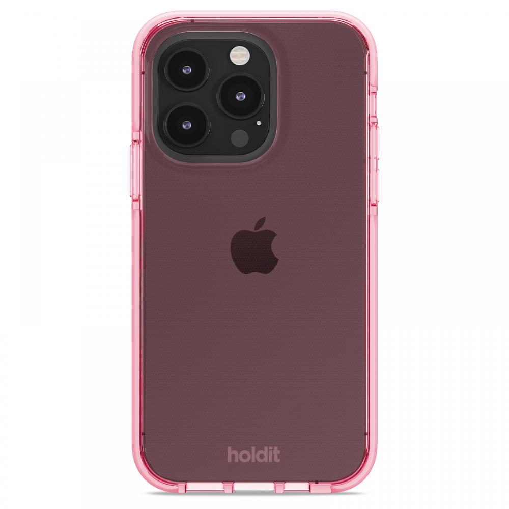 holdit holdit iPhone 14 Pro Skal Seethru Bright Pink - Teknikhallen.se