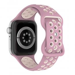 ColorPop Sportarmband Dual-Color Apple Watch 41/40/38 mm (M/L) Lavender/Rosa - Teknikhallen.se