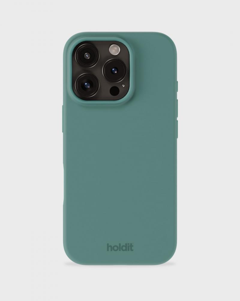 holdit holdit iPhone 16 Pro Max Skal Silikon Moss Green - Teknikhallen.se