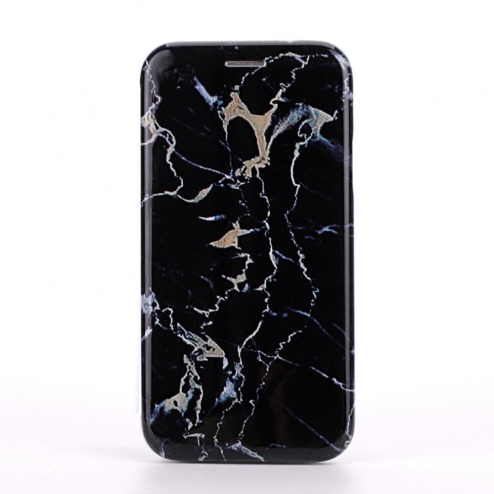  iPhone X/Xs Plnboksfodral - Marble Black - Teknikhallen.se