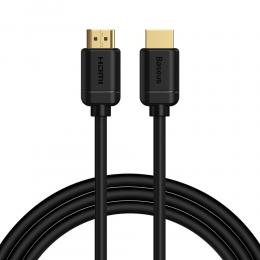 BASEUS Baseus 1.5m 4K 60Hz HD HDMI - HDMI 2.0 Kabel Svart - Teknikhallen.se