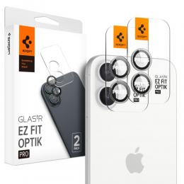 Spigen Spigen iPhone 16 / 16 Plus 2-PACK Optik.tR "Ez Fit" Linsskydd Transparent - Teknikhallen.se