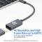  USB-C till DisplayPort DP Hona Adapter 4K 60Hz Gr - Teknikhallen.se