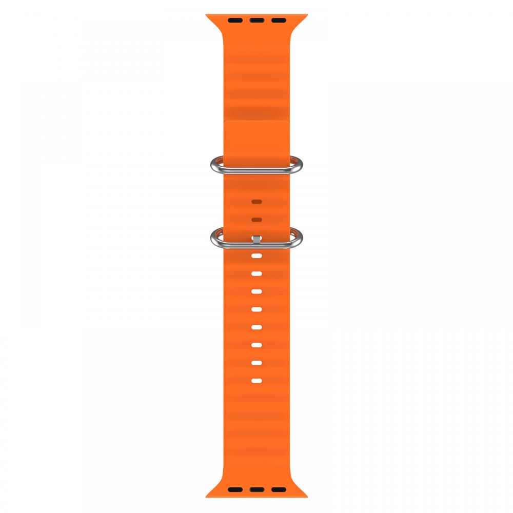 ColorPop Apple Watch 42/44/45/49 mm Armband Ocean Wave Orange - Teknikhallen.se