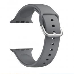  Silikon Armband Apple Watch 41/40/38 mm - Grå - Teknikhallen.se