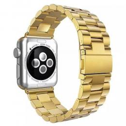  Lyxigt Metallarmband Apple Watch 42/44/45/49 mm Guld - Teknikhallen.se