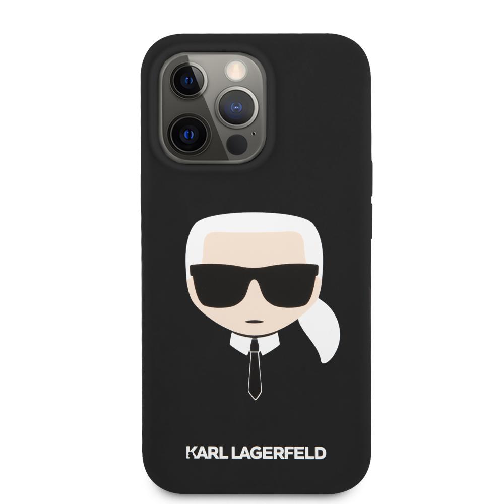 Karl Lagerfeld Karl Lagerfeld iPhone 13 Pro Skal Liquid Silikon Svart - Teknikhallen.se