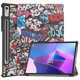  Lenovo Tab P11 Pro Gen 2 Fodral Tri-Fold Graffiti - Teknikhallen.se