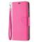  Samsung Galaxy S21 FE Fodral Litchi Textur Rosa - Teknikhallen.se