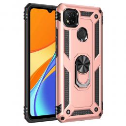  Xiaomi Redmi 9C Skal Ring Shockproof Roséguld - Teknikhallen.se