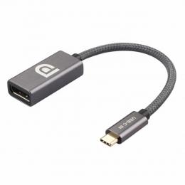  USB-C till DisplayPort DP Hona Adapter 4K 60Hz Grå - Teknikhallen.se