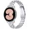  Galaxy Watch FE 40 mm Armband Metall Bling Silver - Teknikhallen.se