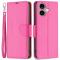  iPhone 16 Plus Fodral Litchi Shark Lder Rosa - Teknikhallen.se