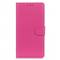  iPhone 16 Pro Max Fodral Lder Litchi Textur Rosa - Teknikhallen.se