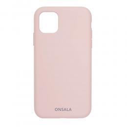 Onsala ONSALA iPhone 11 / XR Mobilskal Silikon Sand Pink - Teknikhallen.se