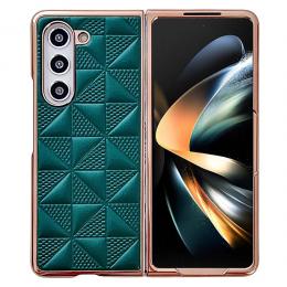  Galaxy Z Fold 6 Skal Läder Mörk Grön - Teknikhallen.se