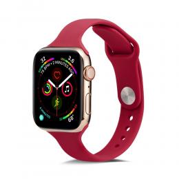  Silikon Armband Apple Watch 38/40/41 mm - Röd - Teknikhallen.se