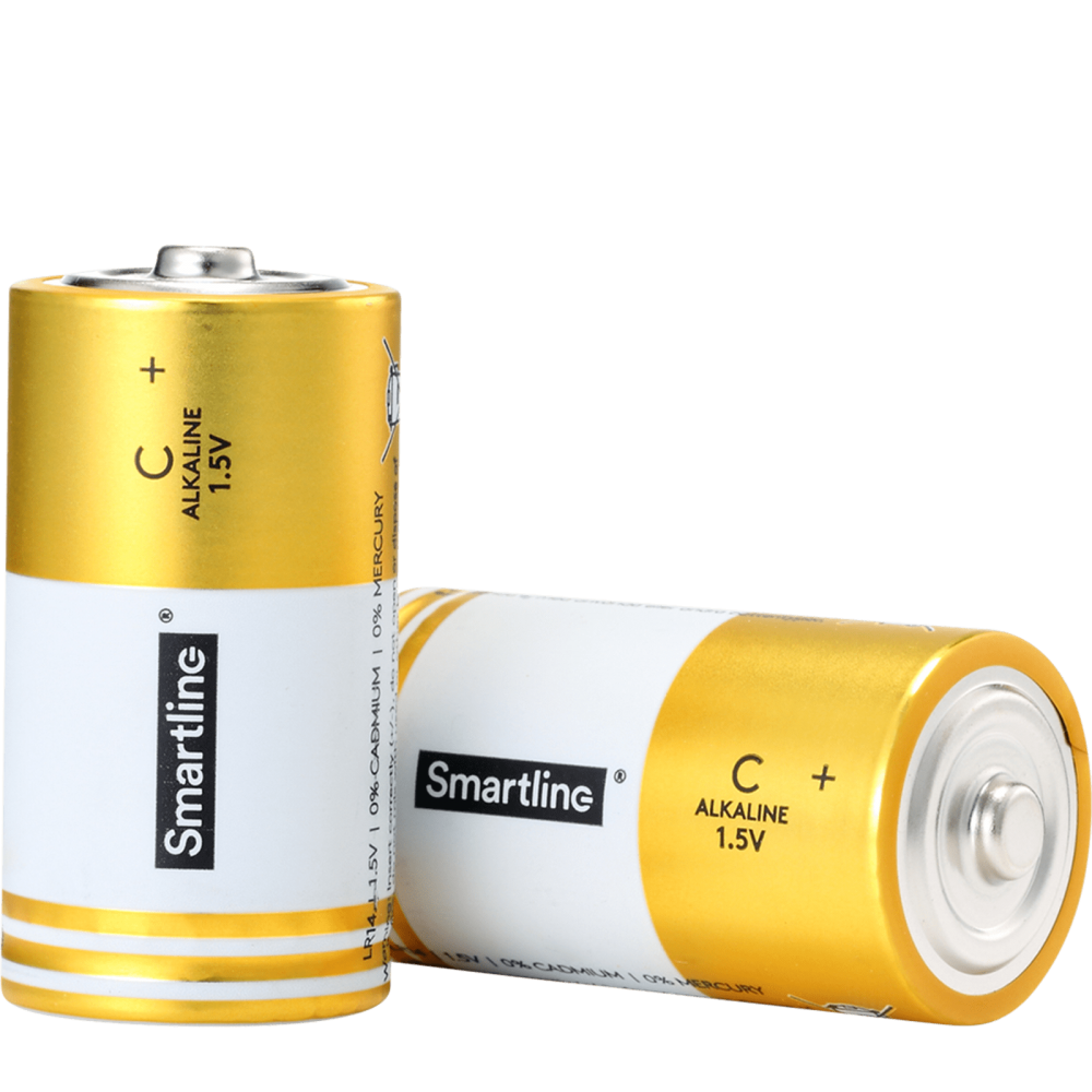 Smartline Smartline C LR14 1.5V Alkaliskt Batteri 2-pack - Teknikhallen.se