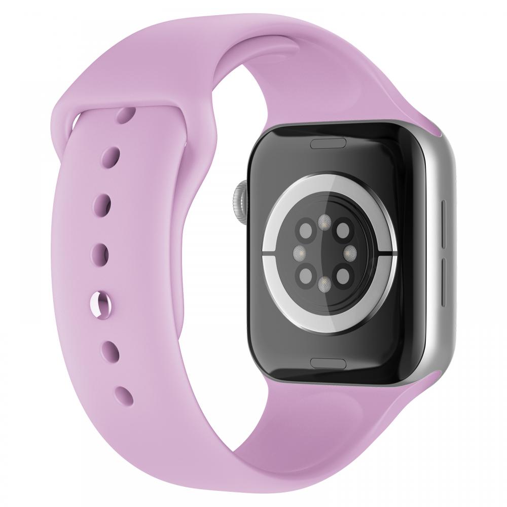 ColorPop Apple Watch 38/40/41 mm Silikon Armband (M/L) Ljus Lila - Teknikhallen.se