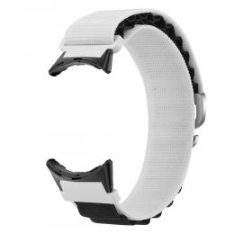 Google Pixel Watch / Watch 2 Armband Nylon Pro Vit/Svart - Teknikhallen.se