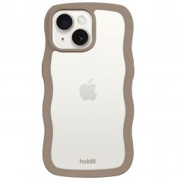 holdit holdit iPhone 15/14/13 Skal Wavy Mocha Brown Trans - Teknikhallen.se