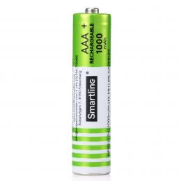 Smartline Smartline AAA 1.2V Ni-Mh Batteri Laddbar, 1000mAh, 4-PACK - Teknikhallen.se
