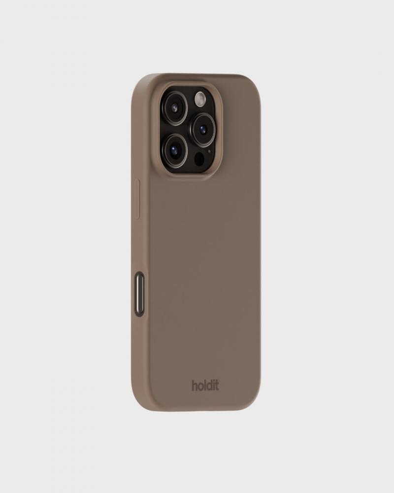 holdit holdit iPhone 16 Pro Skal Silikon Mocha Brown - Teknikhallen.se