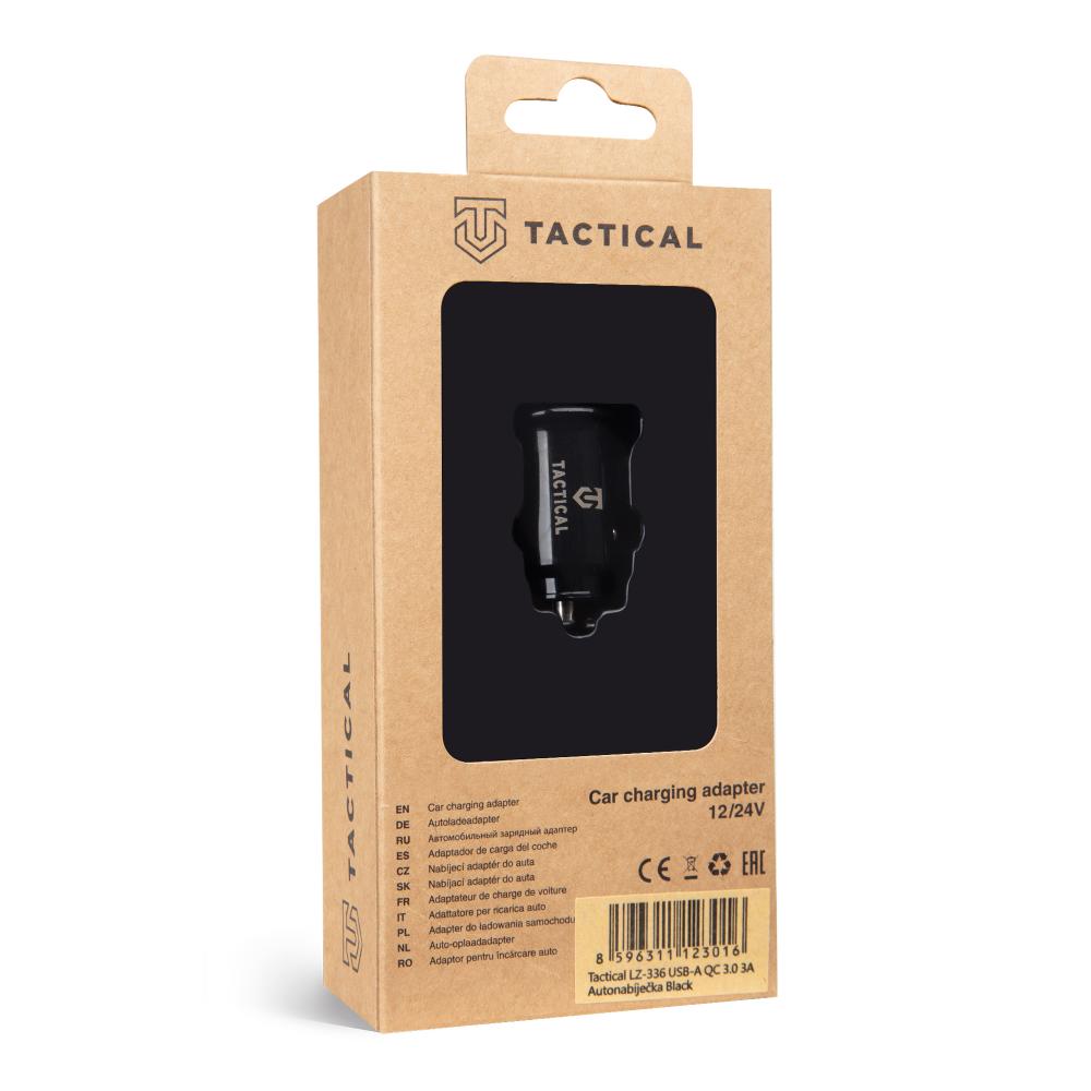 Tactical Tactical Snabbladdare Billaddare 3A USB-A Svart - Teknikhallen.se