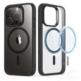 ESR ESR iPhone 15 Pro Max Skal MagSafe CH HaloLock Transparent/Svart - Teknikhallen.se
