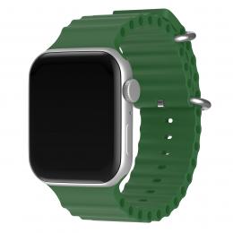 ColorPop Apple Watch 42/44/45/49 mm Armband Ocean Wave Army Green - Teknikhallen.se