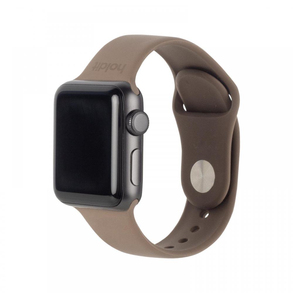 holdit holdit Armband Silikon Apple Watch 38/40/41 mm Mocha Brown - Teknikhallen.se