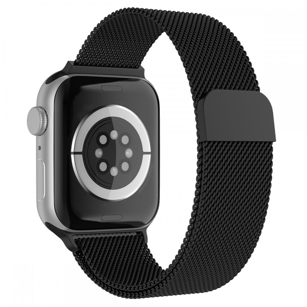 ColorPop ColorPop Milanese Loop Metall Armband Apple Watch 38/40/41 mm Svart - Teknikhallen.se