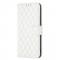  iPhone 16 Plus Fodral Diamond Lder Vit - Teknikhallen.se